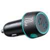 Joyroom Car Charger with LED backlight, C+C, 70W, Black (JR-CCN02)