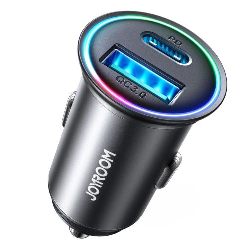 Joyroom Car Charger Mini, C+U, 60W, Black (JR-CCN04) - Image 3