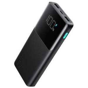 Joyroom Power Bank with Digital Display, C+U+U, PD 25W, 10000 mAh with USB-A to Typle-C cable (0.25m) Black (JR-PBF20)