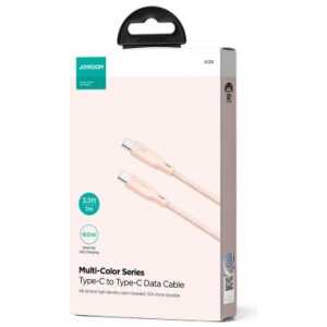 Joyroom Type-C - Type-C Cable Multi-Color Series A14, 480mb/s, 60W, 1m, Pink (SA34-CC3)