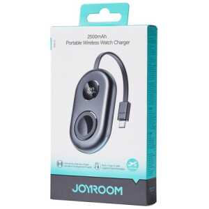 Joyroom Power Bank Magnetic Wireless charging, MagSafe for Apple Watch, PD 3W, 2500 mAh, with Built-in Type-C cable, Black (JR-W09)