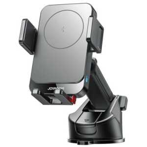 Joyroom Car Mount Magnetic Wireless Charger (Dasboard Version) 68 – 95 mm, 15W Max, with USB to Type-C cable (1m), Black (JR-ZS241S)