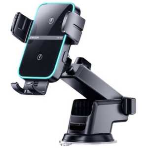 Joyroom Car Mount Wireless Charger (Dashboard Version) Dual-Coil, 4.5 - 6.8 inch, 15W, Black (JR-ZS246-DASH)