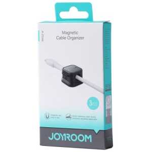 Joyroom Cable Organizer Magnetic up to 7.5 mm diameter, (3pcs), Black (JR-ZS368)