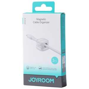 Joyroom Cable Organizer Magnetic up to 7.5 mm diameter, (3pcs), White (JR-ZS368)