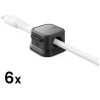 Joyroom Cable Organizer Magnetic up to 7.5 mm diameter, (6pcs), Black (JR-ZS368)