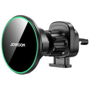 Joyroom Car Mount Magnetic Wireless Charger (Air Outlet Version) 4.7 - 6.8 inch, PD 15W, Qi2, Black (JR-ZS412)