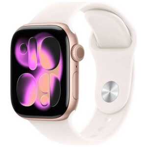 Apple Watch Series 11 (2025) GPS 42mm Rose Gold Alu Case, Light Blush Sport Band M/L EU MEU44