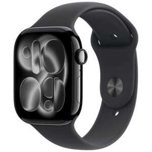 Apple Watch Series 11 (2025) GPS 46mm Jet Black Alu Case, Black Sport Band M/L EU MEUX4 - ONLY BOX DAMAGE