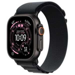 Apple Watch Ultra 3 (2025) GPS + Cellular 5G 49mm Black Titanium Case with Black Alpine Loop Medium EU MF0V4