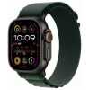 Apple Watch Ultra 2 GPS + Cellular 49mm Titanium Black Case with Dark Green Alpine Loop Large EU MX4T3