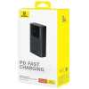 Baseus Power Bank Star-Lord with Digital Display, Fast Charge, C+A+A, 30W, 10000 mAh, Black (P10022907113-00)