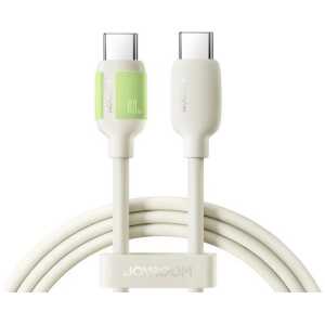 Joyroom Type-C - Type-C Fluorescent Series Cable A53, 60W, 1.2m, Beige (S-A53)