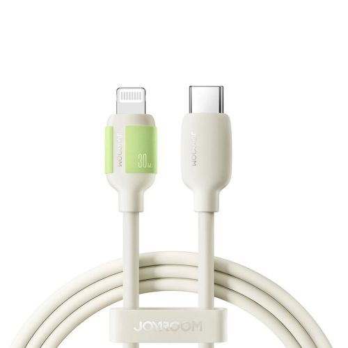 Joyroom Type-C - Lightning Fluorescent Series Cable A53, 30W, 2m, Beige (S-A53)