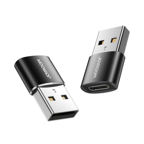 Joyroom Adapter, Male USB 3.2 Gen 1 to Female Type-C to Male USB, (2pcs), Black (S-H152)