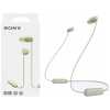 Sony WI-C100 Bluetooth Wireless In-Ear Headphones, BT 5.0, Remote Control, Beige EU