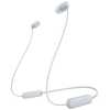 Sony WI-C100 Bluetooth Wireless In-Ear Headphones, BT 5.0, Remote Control, White EU