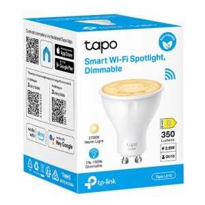 TP-Link Smart Spotlight Tapo L610 , Wi-Fi, GU10, 2.9W, Dimmable, White EU