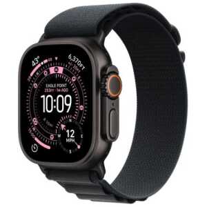 Apple Watch Ultra 3 (2025) GPS + Cellular 5G 49mm Black Titanium Case with Black Alpine Loop Large EU MF0X4