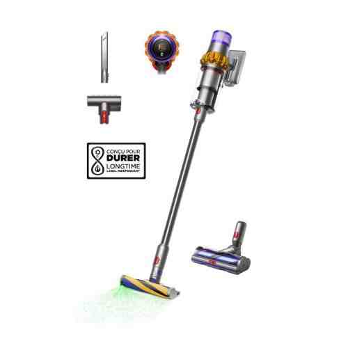 Dyson V15 Detect Absolute (2026) Cordless Vacuum Clener Satin Nickel / Gloss Nickel EU 494719-01