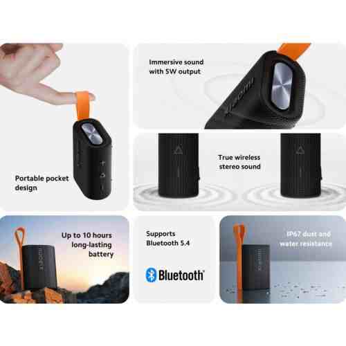 Xiaomi Sound Pocket 5W Portable Bluetooth Outdoor Speaker Black EU QBH4269GL - Image 3