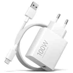 Xiaomi Travel Charger Combo Set with USB-A to Type-C charging cable 1m, 100W White EU BHR095VEU