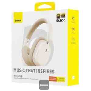 Baseus Earphone Bluetooth H1i TWS, BT5.3 In-Earbuds, IPX4, White (A00050402223-00)