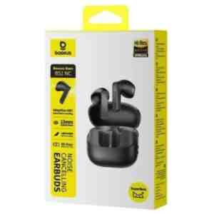 Baseus Earphone Bluetooth BH1 TWS, BT6.0 In-Earbuds with AI Clear Calls, Black (A0010102)