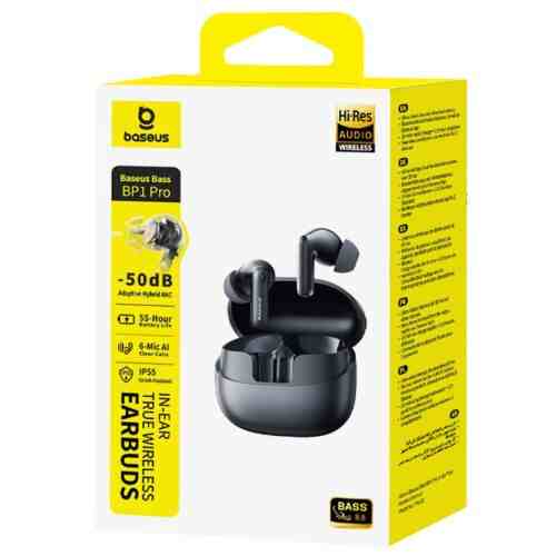 Baseus Earphone Bluetooth BP1 Pro TWS, ANC, BT 6.0, Black (A0010504) - Image 2