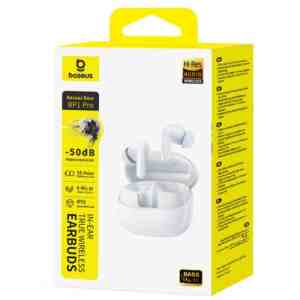 Baseus Earphone Bluetooth BP1 Pro TWS, ANC, BT 6.0, White (A0010505)