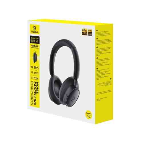 Baseus Earphone Bluetooth BH1 TWS, BT5.5 In-Earbuds with NC, Black (A0203703)