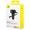 Baseus Car Charger Enjoyment Pro Fast Charger USB female, Lightning male (0,7m) Built-in Retractable Cable, 55W Black (C00057801111-00)
