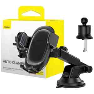 Baseus Car Mount UltraControl Pro Clamp holder (Air outlet and Dashboard Version) Black (C40351600113-00)