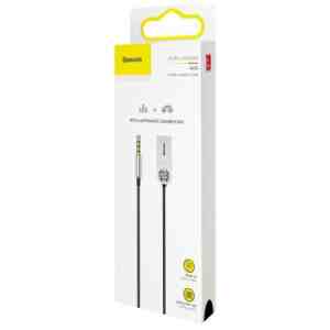 Baseus Converter BA01 USB + Wireless adapter to 3.5mm Jack, cabel Black (CABA01-01)
