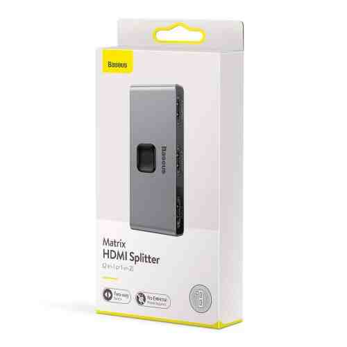 Baseus HUB Matrix HDMI Switcher (2in1 or 1in2) Space Gray (CAHUB-BC0G)