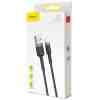 Baseus Lightning Cafule Cable, 2A, 3m Gray/Black (CALKLF-RG1) - Image 2