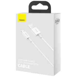 Baseus Lightning Superior Series cable, Fast Charging, Data 2.4A, 1m White (CALYS-A02)
