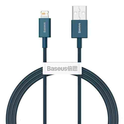Baseus Lightning Superior Series cable, Fast Charging, Data 2.4A, 1m Blue (CALYS-A03) - Image 3