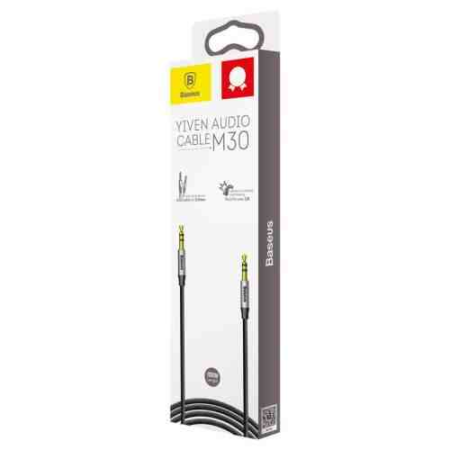 Baseus Audio Yiven M30 Cable 1M Silver/Black (CAM30-BS1) - Image 2