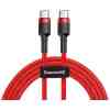 Baseus Type-C Cafule PD 2.0, 60W, flash charging Cable (20V 3A), 2m, Red (CATKLF-H09) - Image 3