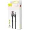 Baseus Type-C Cafule SuperCharge 40W PD 3.0, QC 3.0, 40W, 1m Gray/Black (CATKLF-PG1)