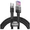 Baseus Type-C Cafule SuperCharge 40W PD 3.0, QC 3.0, 40W, 1m Gray/Black (CATKLF-PG1) - Image 3