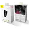 Baseus Car Charger Circular Plastic A+A Dual Quick Charge 3.0 30W Black (CCALL-YD01)