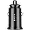 Baseus Car Charger Circular Plastic A+A Dual Quick Charge 3.0 30W Black (CCALL-YD01) - Image 3