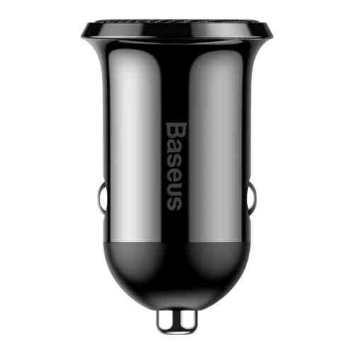 Baseus Car Charger Grain Pro Dual USB 4.8A Black (CCALLP-01) - Image 3