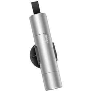Baseus Car Tool Sharp Safety Hammer (Window-breaking+Safety belt cutting) Silver (CRSFH-0S)