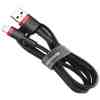 Baseus Lightning Cafule Cable 2.4A 1m Red + Black (CALKLF-B19) - Image 2