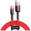 Baseus Micro USB Cafule Cable 2.4A 1m Red + Red (CAMKLF-B09) - Image 3