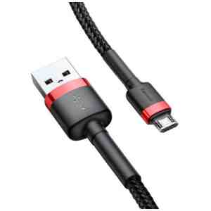 Baseus Micro USB Cafule Cable 2.4A 1m Red + Black (CAMKLF-B91)