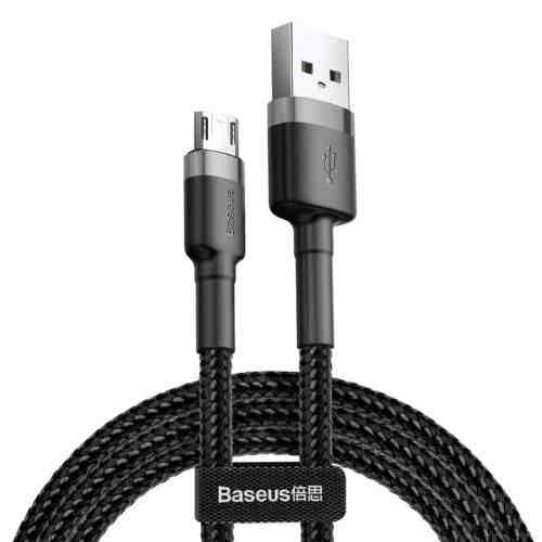 Baseus Micro USB Cafule Cable 2.4A 1m Gray + Black (CAMKLF-BG1) - Image 3